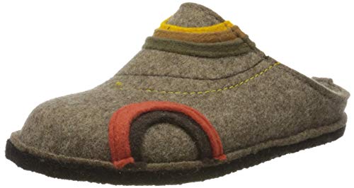 HAFLINGER 313078 Flair Baikal Hausschuhe Damen Herren Pantoffeln Filz, Größe:38 EU, Farbe:Braun von HAFLINGER