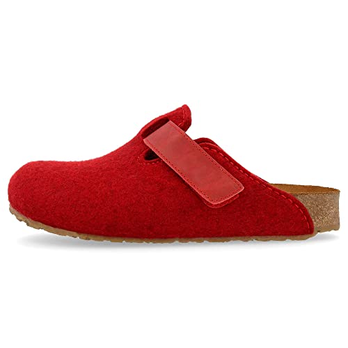 HAFLINGER Bio Kurt Filzpantoffel Hausschuh Filzclog Paprika (42) Gr.36 von HAFLINGER