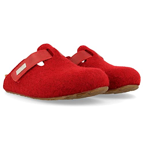 HAFLINGER Bio Kurt Filzpantoffel Hausschuh Filzclog Paprika (42) Gr.40 von HAFLINGER