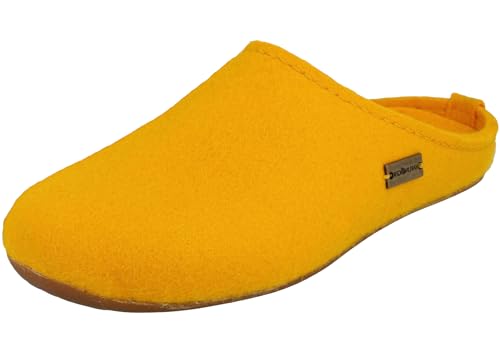 HAFLINGER Damen Hausschuh Herren Wollfilz Pantoffel Everest Fundus 481024, Größe:38 EU, Farbe:Mehrfarbig von HAFLINGER