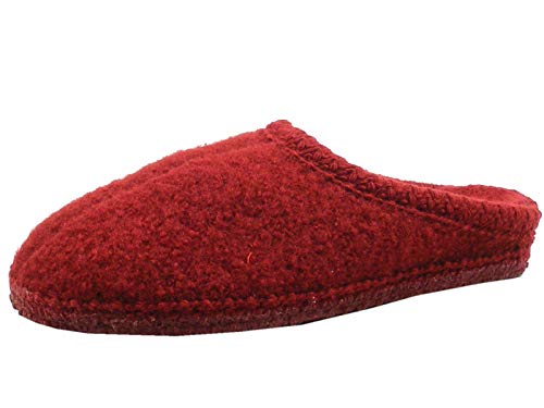 HAFLINGER Damen Hausschuhe Pantoffeln AS 611002-3, Größe:38 EU, Farbe:Rot von HAFLINGER