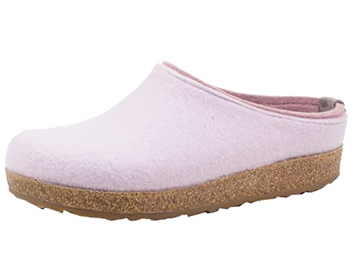 HAFLINGER Damen Herren Hausschuhe Pantoffeln Filz Grizzly Kris 711056, Größe:38 EU, Farbe:Rosa von HAFLINGER