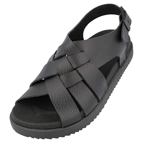 HAFLINGER Elba Summer Slide vegane Pantolette Sandale mit Riemen schwarz (1730), Gr. 36 von HAFLINGER