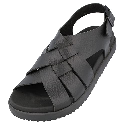 HAFLINGER Elba Summer Slide vegane Pantolette Sandale mit Riemen schwarz (1730), Gr. 39 von HAFLINGER