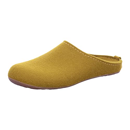 HAFLINGER Everest Fundus Filzpantoffeln im schlichten Design Masala, Gr. 39 von HAFLINGER