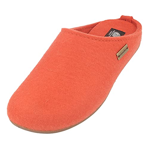 HAFLINGER Everest Fundus Filzpantoffeln im schlichten Design Zimt, Gr. 36 von HAFLINGER