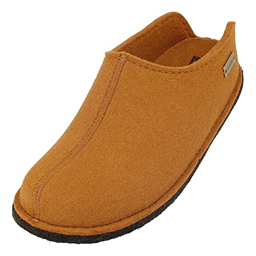 HAFLINGER Flair Smily Filzpantoffeln aus Wollfilz Hausschuh Kürbis, Gr. 39 von HAFLINGER