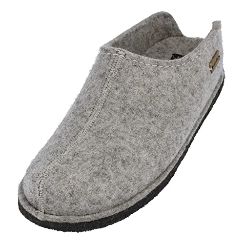 HAFLINGER Flair Smily Filzpantoffeln aus Wollfilz Hausschuh Steingraumeliert, Gr. 37 von HAFLINGER