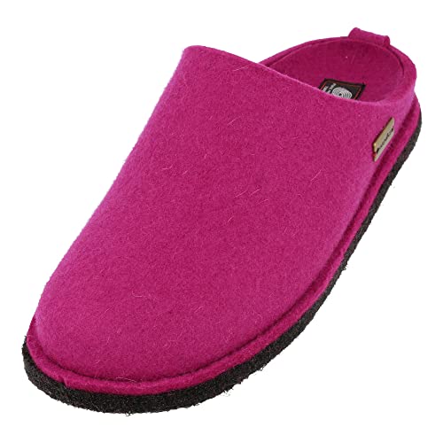 HAFLINGER Flair Soft Filzpantoffeln aus Wollfilz Hausschuh Kardinal (22) Gr. 42 von HAFLINGER