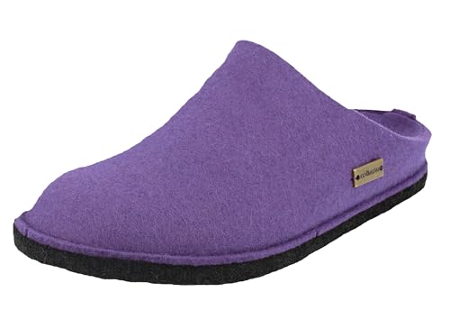 HAFLINGER Flair Soft Filzpantoffeln aus Wollfilz Hausschuh Lila (111) Gr. 39 von HAFLINGER