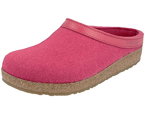 HAFLINGER Grizzly Torben Filzclog aus reinem Wollfilz Fuchsia, Gr. 38 von HAFLINGER