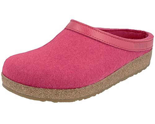 HAFLINGER Grizzly Torben Filzclog aus reinem Wollfilz Fuchsia, Gr. 40 von HAFLINGER