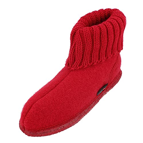 HAFLINGER Hüttenschuh Karl Filzpantoffel mit Kragen Hausschuh Rubin, Gr. 40 HAFLINGER Hüttenschuh Karl Filzpantoffel mit Kragen Hausschuh Rubin, Gr. 40 von HAFLINGER