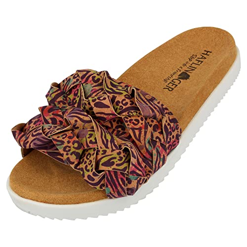 HAFLINGER Kreta Summer Slide vegane Pantolette Sandale Corkmulti Junge (1703), Gr. 40 von HAFLINGER