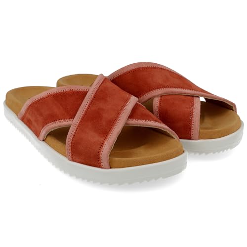 HAFLINGER Palma Summer Slide Pantolette Sandale Damen Orange (Rost 1774), Gr. 39 von HAFLINGER