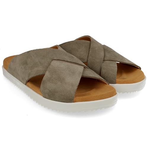 HAFLINGER Sienna Summer Slide Pantolette Sandale Damen Oliv (Kahki 1775), Gr. 42 von HAFLINGER