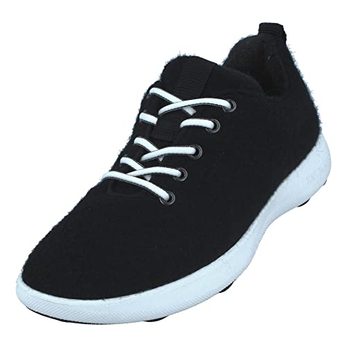 HAFLINGER Wool Sneaker Everyday Schwarz, Gr. 37 von HAFLINGER