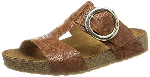 Haflinger Damen Round Buckle Mika Flipflop, Brandy, 40 EU von HAFLINGER