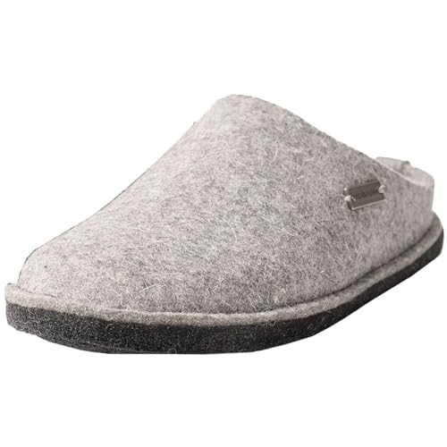 HAFLINGER Flair Soft 311010 Damen Herren Hausschuhe Pantoffeln Filz, Größe:39 EU, Farbe:Grau von HAFLINGER