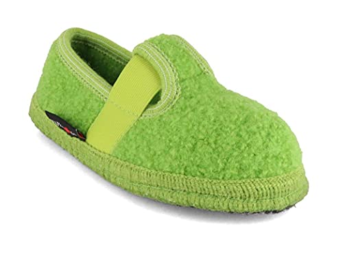 Haflinger Slipper Joschi Hausschuh, canarygreen, 33 EU von HAFLINGER