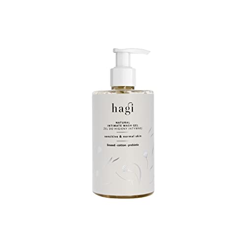 Hagi Natural Intimate Intimpflege Duschgel Damen, Duschgel | Reinigt, Pflegt und Erfrischt Perfekt die Empfindlichsten Stellen | mit Milchsäure, Flachs- und Baumwollextrakt | PH-Gleichgewicht | 300 ml von HAGI