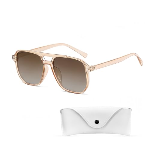 HAGOT Retro Square Sonnenbrille, Jahre Vintage Trendy Brille, Damen Herren 70er Klassisch, UV400-Schutz Sunglasses, für Fahrten, Reisen & Outdoor Aktivitäten HAGOT Retro Square Sonnenbrille, Jahre Vintage Trendy Brille, Damen Herren 70er Klassisch, UV400-Schutz Sunglasses, für Fahrten, Reisen & Outdoor Aktivitäten von HAGOT