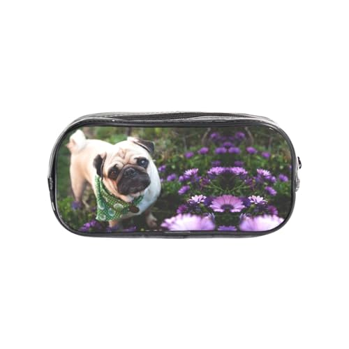 HAHAFU DOD in The Garden transparentes PVC-Federmäppchen, transparente Make-up-Tasche für Schule, Büro, Reisen, Fitnessstudio, Zubehör, Organizer (komplett bedruckte Vorderseite) von HAHAFU