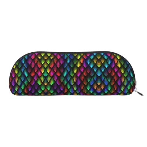 HAHAFU Federmäppchen aus Leder mit Drachenschuppen-Motiv für Mädchen und Jungen, niedlicher Druck, Schreibwaren, Organizer, Tasche, Schule, Büro, Federmäppchen, silber, Einheitsgröße, HAHAFU Federmäppchen aus Leder mit Drachenschuppen-Motiv für Mädchen und Jungen, niedlicher Druck, Schreibwaren, Organizer, Tasche, Schule, Büro, Federmäppchen, silber, Einheitsgröße, von HAHAFU