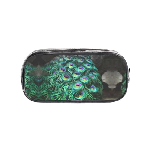 HAHAFU Federmäppchen aus PVC, transparent, für Schule, Büro, Reisen, Fitnessstudio, Zubehör, Organizer (komplett bedruckte Vorderseite) von HAHAFU