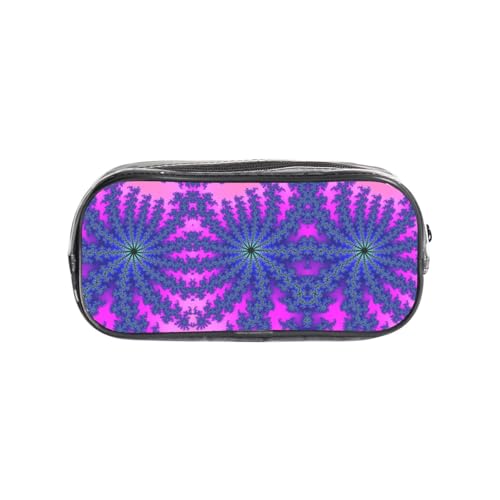 HAHAFU Federmäppchen aus PVC, transparent, mit Foto, Batikmuster, transparent, Make-up-Tasche für Schule, Büro, Reisen, Fitnessstudio, Zubehör, Organizer (komplett bedruckte Vorderseite) von HAHAFU