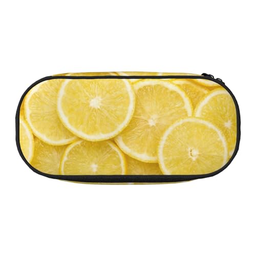 HAHAFU Federmäppchen mit doppeltem Reißverschluss, großes Fassungsvermögen, knautschfestes Polyester-Organizer mit 4 Stiftfächern und Netztasche für Schule, Büro, Reisen (Volldruck-Design) von HAHAFU