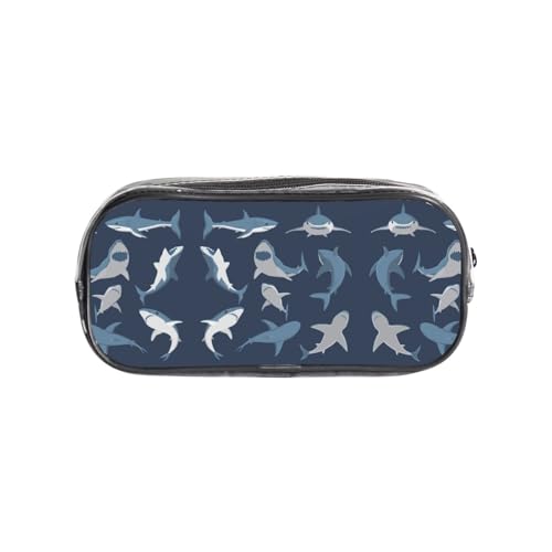 HAHAFU Fish Clear PVC Pencil Case,Transparent Makeup Bag for School,Office,Travel Gym Accessories Organizer (Full Print Front Panel) von HAHAFU