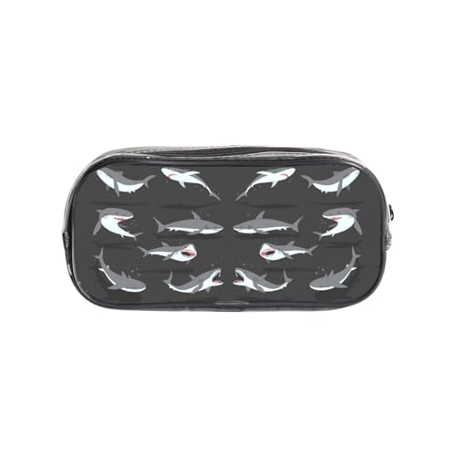 HAHAFU Fish Clear PVC Pencil Case,Transparent Makeup Bag for School,Office,Travel Gym Accessories Organizer (Full Print Front Panel) von HAHAFU