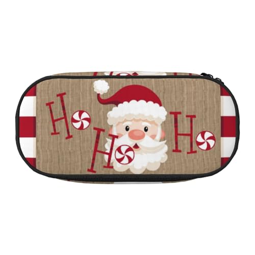 HAHAFU Merry Christmas Federmäppchen mit doppeltem Reißverschluss, großes Fassungsvermögen, knautschfestes Polyester, Organizer für Schule, Büro, Reisen HAHAFU Merry Christmas Federmäppchen mit doppeltem Reißverschluss, großes Fassungsvermögen, knautschfestes Polyester, Organizer für Schule, Büro, Reisen von HAHAFU
