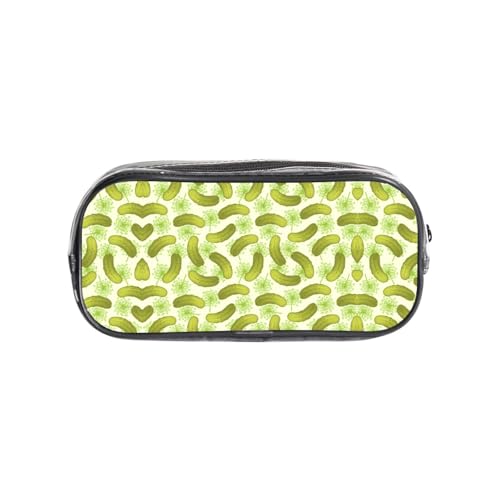 HAHAFU Sushi Dill Pickles transparentes PVC-Federmäppchen, transparente Make-up-Tasche für Schule, Büro, Reisen, Fitnessstudio, Zubehör, Organizer (komplett bedruckte Vorderseite) von HAHAFU