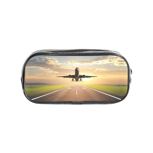 HAHAFU Transparentes PVC-Federmäppchen, Make-up-Tasche für Schule, Büro, Reisen, Fitnessstudio, Zubehör, Organizer (komplett bedruckte Vorderseite) von HAHAFU