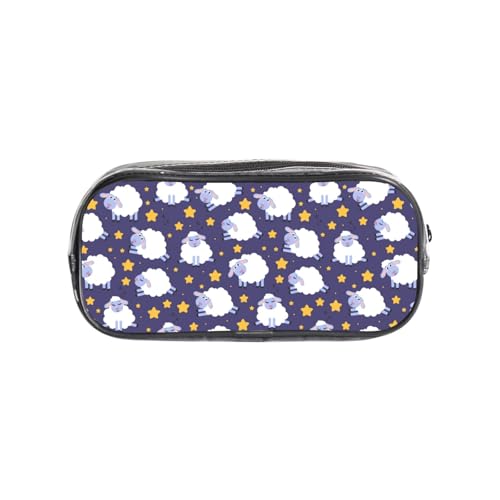 HAHAFU Transparentes PVC-Federmäppchen, Make-up-Tasche für Schule, Büro, Reisen, Fitnessstudio, Zubehör, Organizer (komplett bedruckte Vorderseite) von HAHAFU