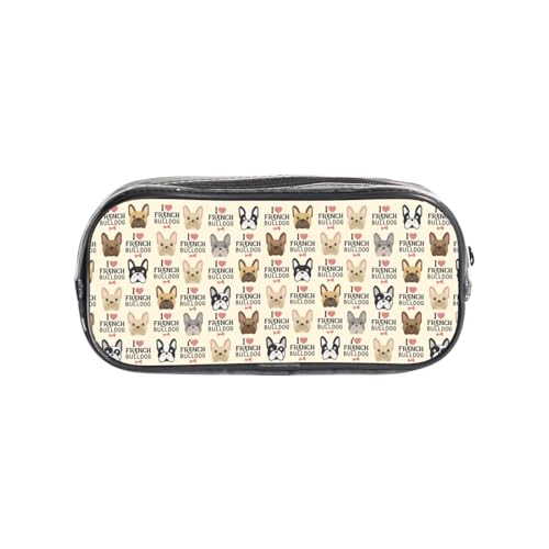 HAHAFU Transparentes PVC-Federmäppchen, Make-up-Tasche für Schule, Büro, Reisen, Fitnessstudio, Zubehör, Organizer (komplett bedruckte Vorderseite) von HAHAFU