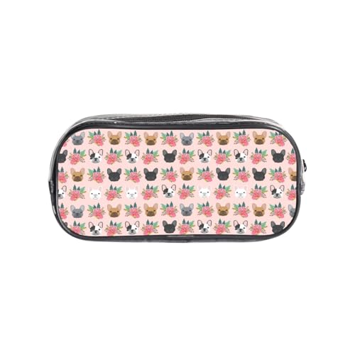 HAHAFU Transparentes PVC-Federmäppchen, Make-up-Tasche für Schule, Büro, Reisen, Fitnessstudio, Zubehör, Organizer (komplett bedruckte Vorderseite) von HAHAFU