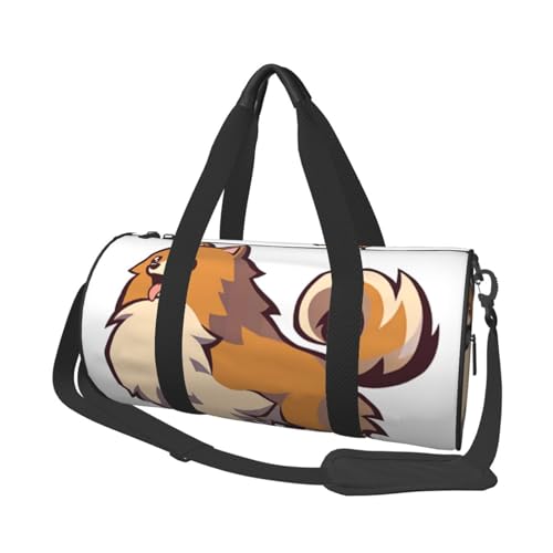 Reisetasche für Hunde, Organizer, Sporttasche, Turnbeutel, groß, bedruckt, Polyester, Schultertasche für Damen und Herren, Schwarz , Einheitsgröße von HAHAFU