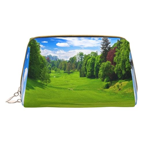 Vancouver Make-up-Tasche für Golfplatz, Reise-Kosmetiktasche, bedrucktes Leder, wasserdicht, Reise-Make-up-Organizer, weiß, Einheitsgröße von HAHAFU