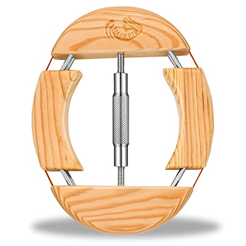 HAIBEIR 4-Wege-Hut-Dehner, Holz, für Erwachsene, Einheitsgröße von 19,5 bis 24,5 cm, einfach zu bedienen, Silber, 60 von HAIBEIR