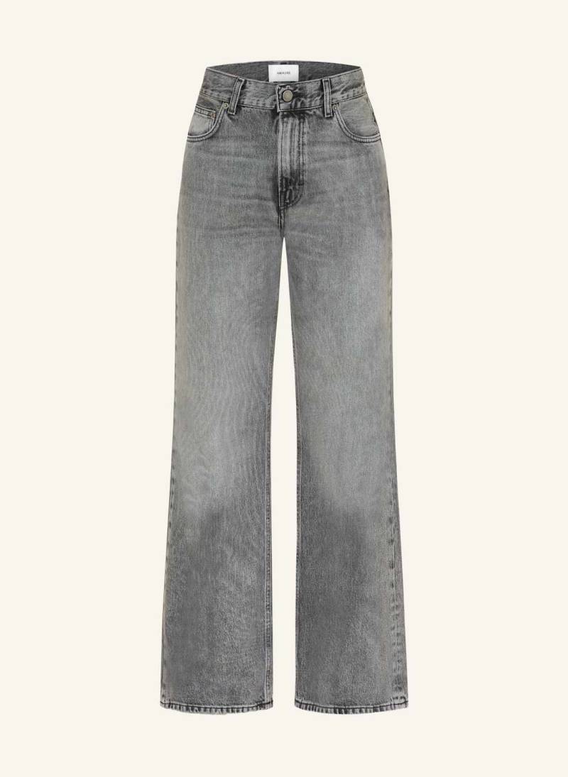 Haikure Straight Jeans Korea grau von HAIKURE