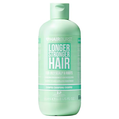HAIR BURST Shampoo für Haarwachstum für Frauen — Fettiges Haar, reinigt und reguliert, reduziert Haarausfall, stimuliert das Wachstum, ohne SLS oder Parabene, Kokos und Avocado — 350ml von HAIR BURST