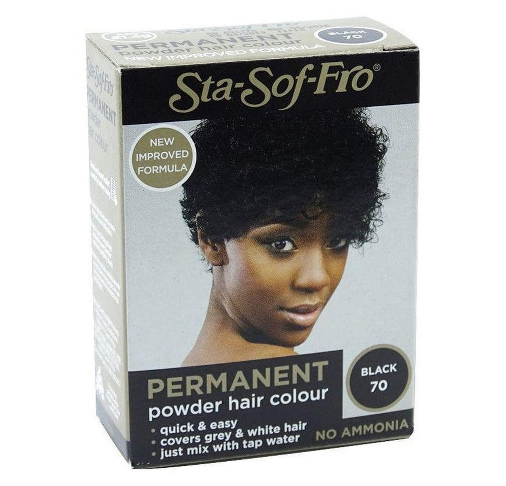 HAIR COSMETIC Haarmaske Sta-Sof-Fro Permanent Powder Hair Color Black 70 - 8g HAIR COSMETIC Haarmaske Sta-Sof-Fro Permanent Powder Hair Color Black 70 - 8g von HAIR COSMETIC
