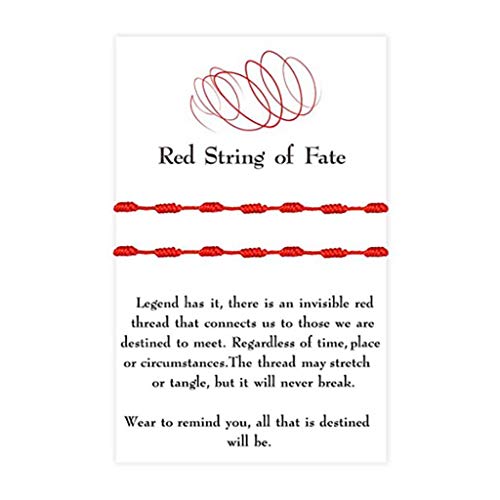 2 PCs Handgefertigt 7 Knoten Rote Stringarmband Für W/Für Wish Card Viel Glück Amulett Erfolg Und Wohlstand Freundschaft B Ohrringe Männer Nicht Piercing von HAISENG
