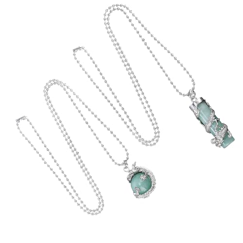 2 Pack Naturstein Zylinder Halskette Set Hand Fertige Steine Textur Für Passende Schmuck Präsent von HAISENG