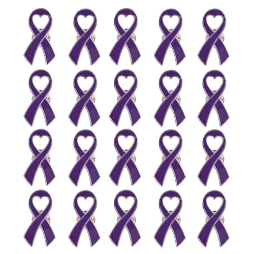 20 Stück Band-Broschen für Brustkrebs-Bewusstsein Hoffnung, Anstecknadeln, Abzeichen, Schmuck, Geschenktasche, Rucksack, Ornamente, Schleifen-Brosche, Einheitsgröße, Wie beschrieben von HAISENG