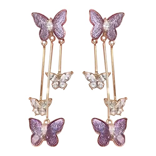 Anhänger Ohrringe Schmuck Schmetterling Drop Frauen Schmuck Quasten Ohren Legierungsmaterial Geschenk Für Mädchen Schmetterling Drop Ohrringe Für Frauen von HAISENG