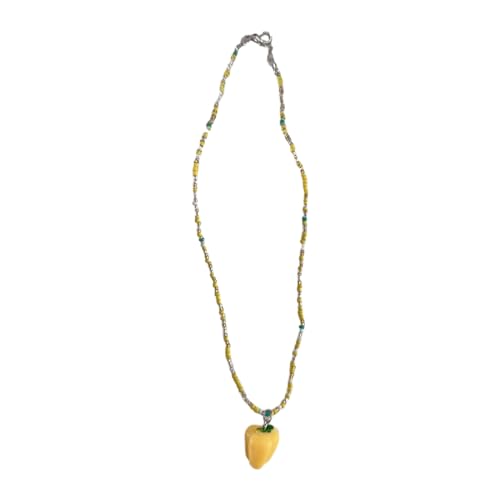 Bunte Perlen Pfeffer Halskette Ajdustable Kettenschlüsselschlag Für Frauen Mädchen Strand Handgefertigtes Schmuck Geschenk Perlen Halskette von HAISENG